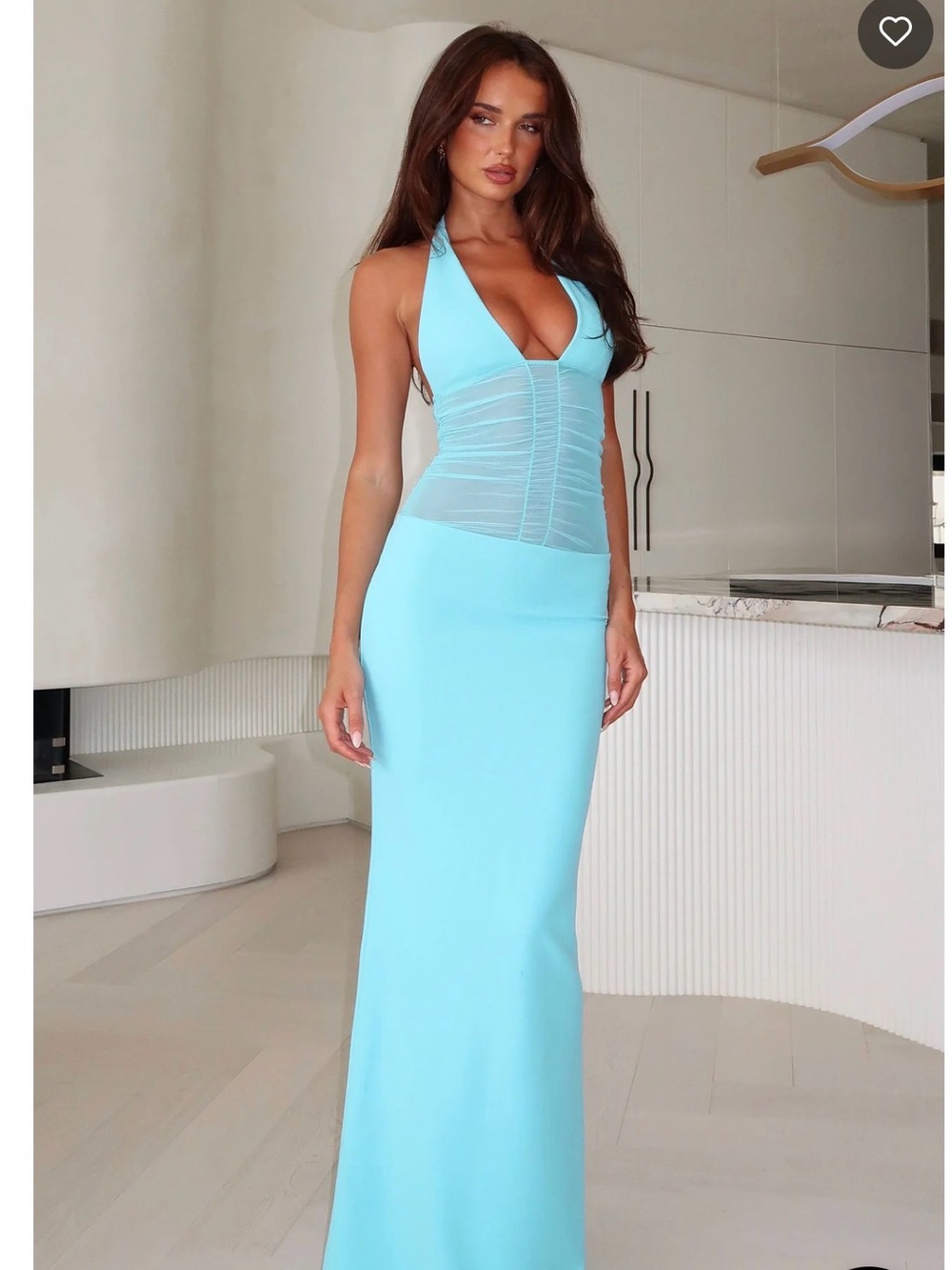 White Fox Boutique All My Love Aqua Dress